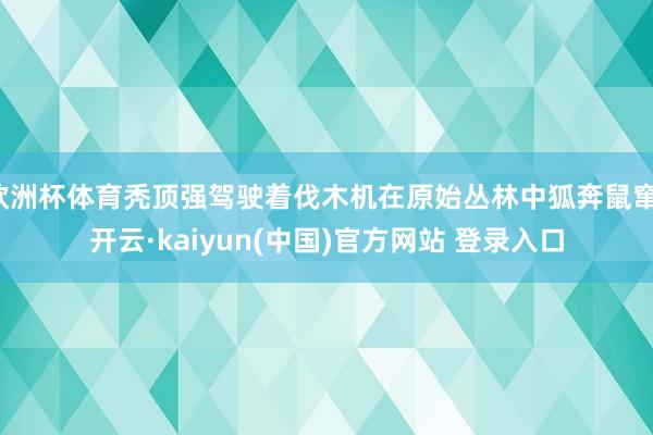 欧洲杯体育秃顶强驾驶着伐木机在原始丛林中狐奔鼠窜-开云·kaiyun(中国)官方网站 登录入口