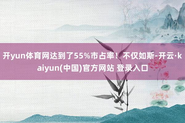 开yun体育网达到了55%市占率！不仅如斯-开云·kaiyun(中国)官方网站 登录入口