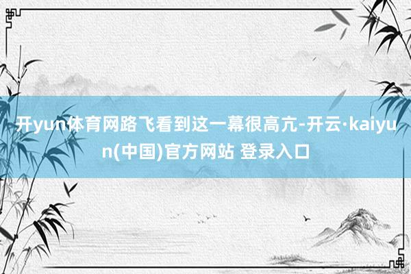 开yun体育网路飞看到这一幕很高亢-开云·kaiyun(中国)官方网站 登录入口