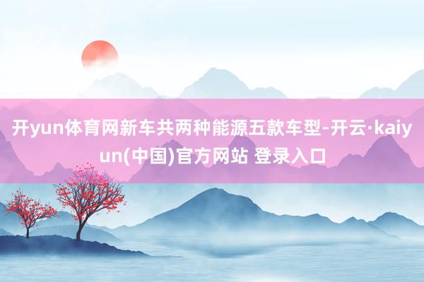 开yun体育网新车共两种能源五款车型-开云·kaiyun(中国)官方网站 登录入口