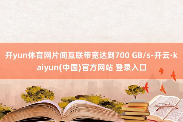 开yun体育网片间互联带宽达到700 GB/s-开云·kaiyun(中国)官方网站 登录入口